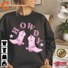 Howdy Pink Cowgirl Boots Western Cowboy Sweatshirt