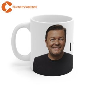 I Don’t Care Ricky Gervais Movies And Tv Shows Unisex Coffee Mug
