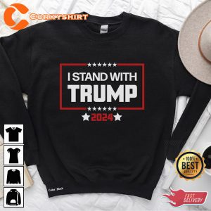 I Stand With Trump Hoodie Republican Gift