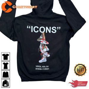 Icons Hoodie Inspired By Virgil Abloh X N1ke Top Ten Collab Shirt