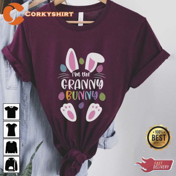 Im The Gannny Bunny Mimi Easter Day Happy Easter Bunny Shirt