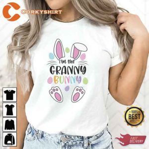 Im The Gannny Bunny Mimi Easter Day Happy Easter Bunny Shirt