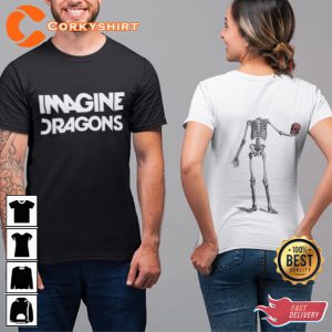 Imagine Dragons Pop Rock Band Bones 2 Sides Tshirt