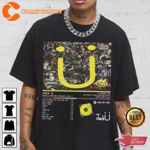 Jack U Skrillex and Diplo Album Tracklist Shirt Gift For Fan