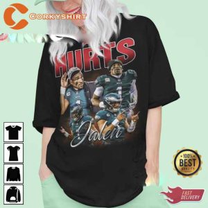 Jalen Hurts Philadelphia Eagles Quaterback Shirt Vintage 90s Unisex T-shirt