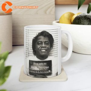 James Brown Mug Shot Coffee Mug Busted In South Carolina