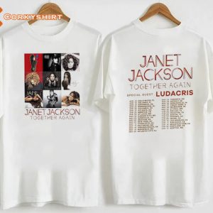 Janet Jackson Together Again Tour Dates T-Shirt