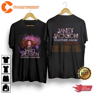 Janet Jackson Tour 2023 Unisex Tshirt Together Again Tour Merch