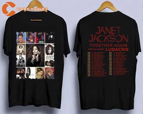 Janet Jackson with Ludacris Tour 2023 Unisex Short Sleeve Shirt