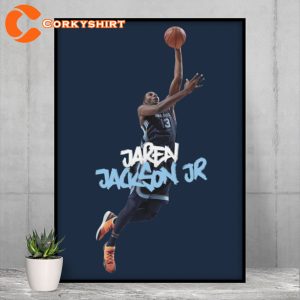 Jaren Jackson Jr The Block Panther Memphis Gift For Grizzlies Fans Poster