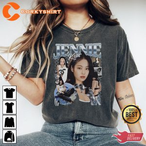 Jennie Blackpink Born Pink World Tour Kpop Tee Shirt