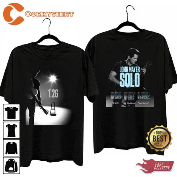 John Mayer Solo Concert Tour 2023 Music Shirt