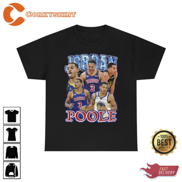 Jordan Poole Golden State Warriors 90s Vintage Bootleg Rap Tee