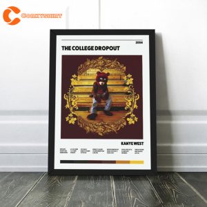 Kanye West The College Dropout Album Tracklist Poster