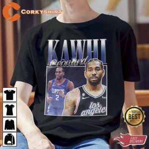 Kawhi Leonard Vintage Poster Inspired Los Angeles Clippers Shirt