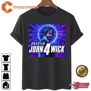 Keanu Reeves John Wick Chapter 4 Action Design Unisex T-Shirt1