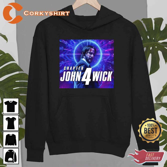 Keanu Reeves John Wick Chapter 4 Action Design Unisex T-Shirt2