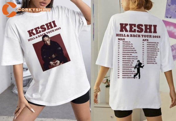 Keshi World Tour Dates 2023 2 Side Shirt