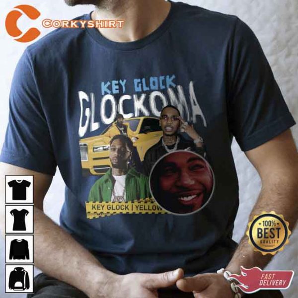 Key Glock Rapper Tour Concert 90s Style Shirt