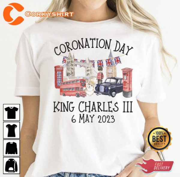 King Charles III Coronation 6 May 2023 T-shirt