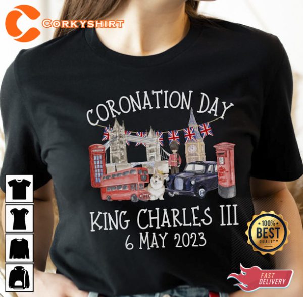 King Charles III Coronation 6 May 2023 T-shirt