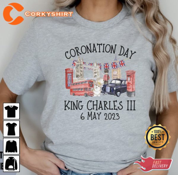 King Charles III Coronation 6 May 2023 T-shirt