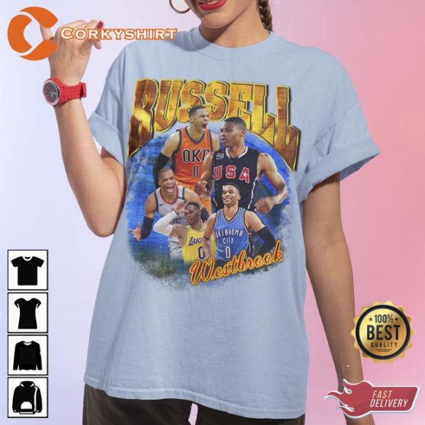 LA Clippers Russell Westbrook Lakers Vintage Unisex Shirt