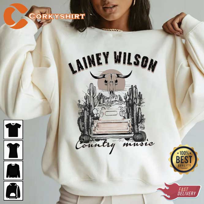 Lainey Wilson Lone Chief Bullhead Country Music Unisex T-Shirt (3)