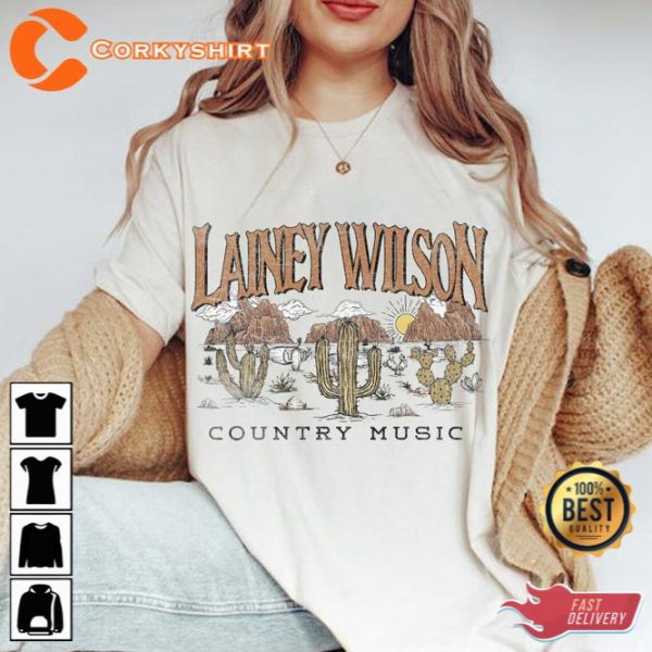 Lainey Wilson Western Cowgirl Nashville Tennessee Country Music T-Shirt