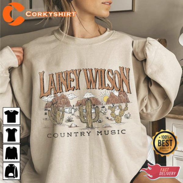 Lainey Wilson Western Cowgirl Nashville Tennessee Country Music T-Shirt