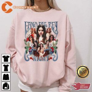 Lana Del Rey Night Concert Tour T-shirt Fan Gift