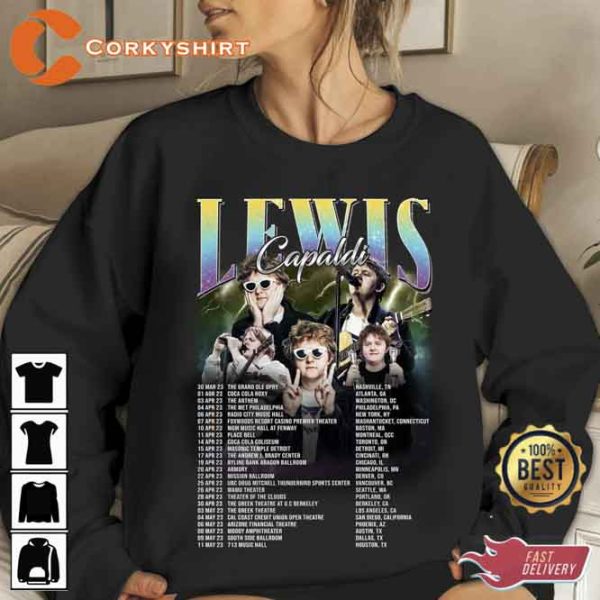 Lewis Capaldi Homage Radio City Music Hall T Shirt