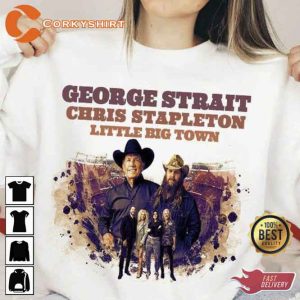 Little Big Town Country Music Chris Stapleton Music Tour 2023 Setlis T-Shirt (2)