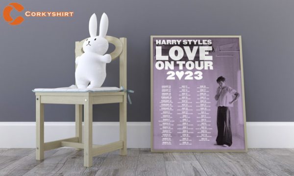 Love On Tour 2023 Concert Minimalism Printed Art Harry Styles Poster