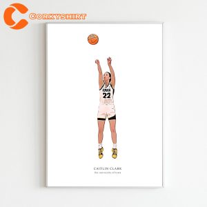 Lowas Caitlin Clark 22 McDonald's All American Girl Basketball Poster (1)
