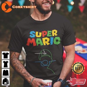 Luigi Super Mario Bros Nintendos Mario Graphic Unisex T shirt