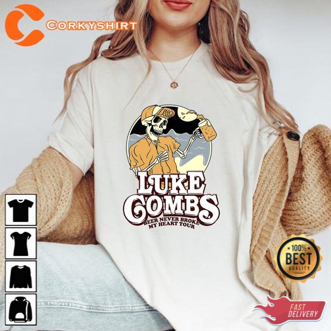 Luke Combs Boho Western Country Music Gift For Fan Unisex T-Shirt (2)