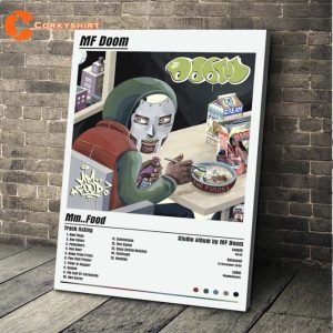 MF Doom Rapper Mm Food Album Tracklist Poster Wall Art