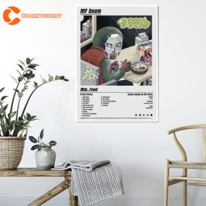 MF Doom Rapper Mm Food Album Tracklist Poster Wall Art (1)