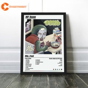 MF Doom Rapper Mm Food Album Tracklist Poster Wall Art (1)