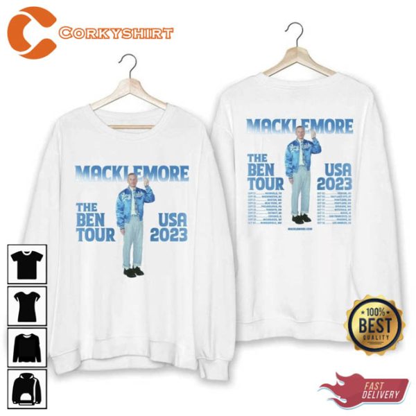 Macklemore The Ben USA Tour 2023 T- shirt Design