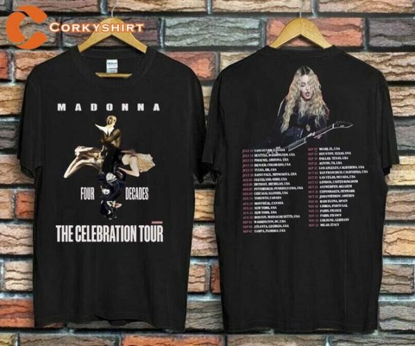 Madonna Queen of Pop The Celebration Tour 2023 T-Shirt Design