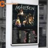 Maneskin Band World Tour 2023 Live Show Poster Wall Art