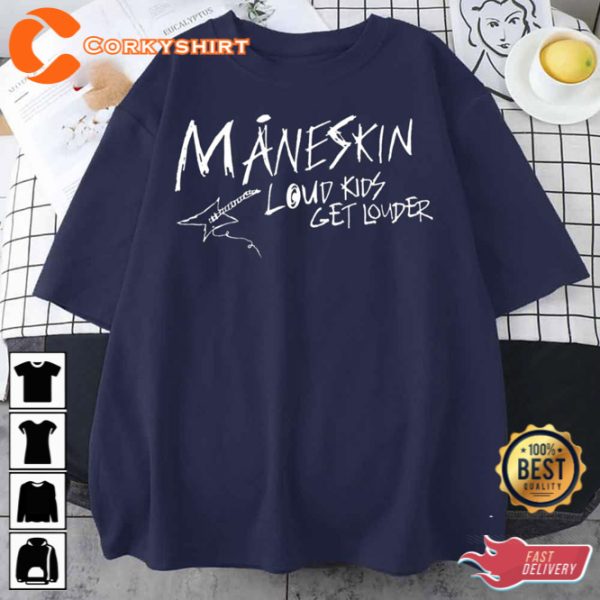 Maneskin Loud Kids On Tour Unisex T-Shirt Gift For Fan