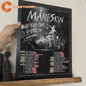 Maneskin Loud Kids Tour Gets Louder 2023 Poster Home Decor