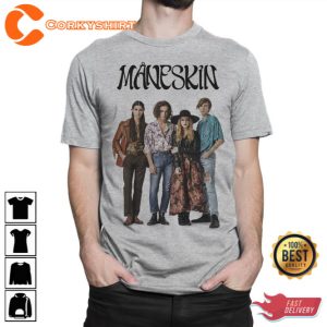 Maneskin Loud Kids World Tour Rock Band T-Shirt Gift For Fan