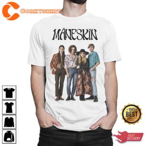 Maneskin Loud Kids World Tour Rock Band T-Shirt Gift For Fan