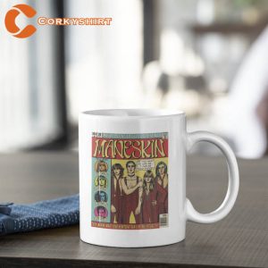 Maneskin Måneskin Cartoon Drawing White Mug