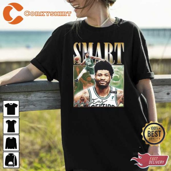 Marcus Smart Retro 90s Vintage Poster Style Inspired T-Shirt