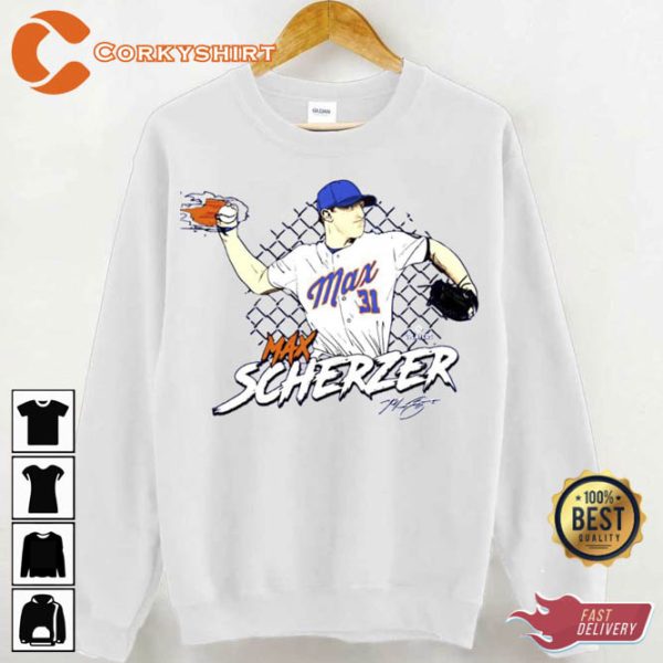 Max Scherzer Baseball Animated Art UnisexT-shirt Sweatshirt